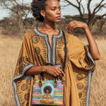"AfroEssence" Small Leather Handbag