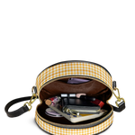 "Aina" Honeycomb Circle Crossbody Bag