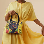 "Aina" Lemon Zest Small Leather Handbag