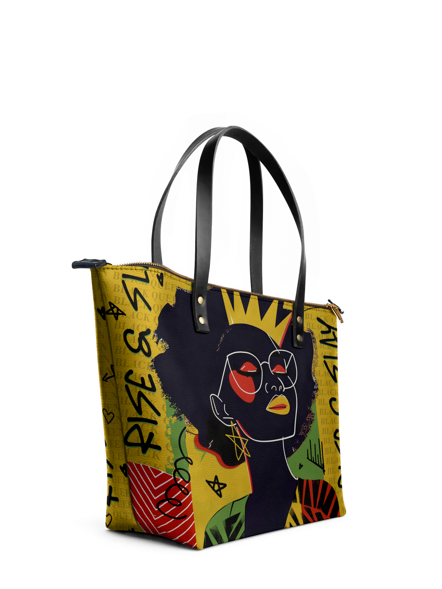 "Aina" Lemon Zest Leather Tote Bag