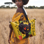"Aina" Lemon Zest Leather Tote Bag