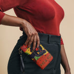 "Aina" Flame Red Wallet