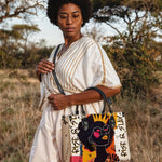 "Aina" Coconut White Leather Handbag