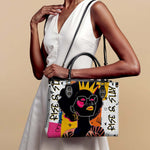 "Aina" Coconut White Leather Handbag