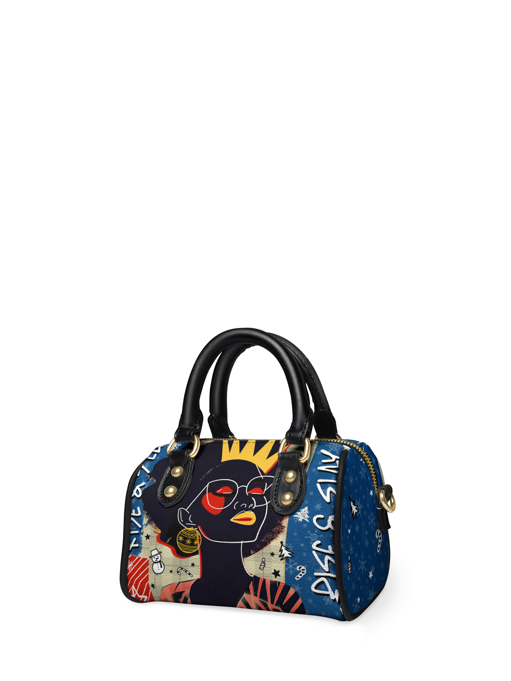"Aina" Blueberry Snow Mini Satchel