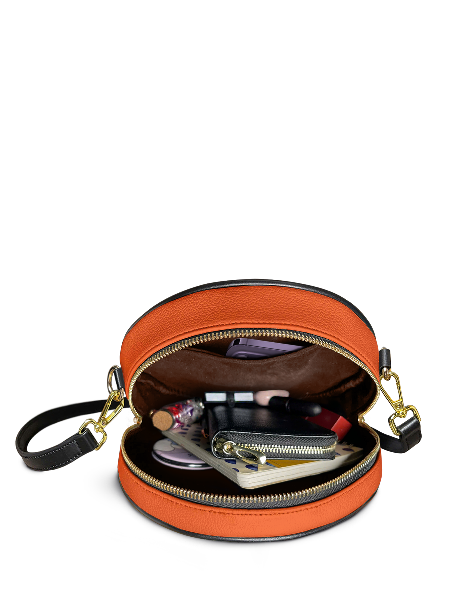 "Aina" Coconut White Circle Crossbody Bag