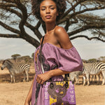 "Aina" Grape Soda Small Leather Handbag