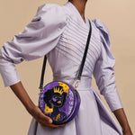 "Aina" Grape Soda Circle Crossbody Bag