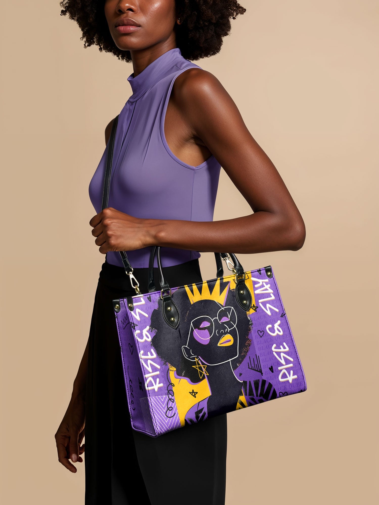 "Aina" Grape Soda Leather Handbag