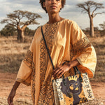 "Aina" Honeycomb Leather Handbag