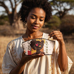 "Aina" Coconut White Eclipse Makeup Bag