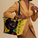 "Aina" Lemon Zest Leather Tote Bag