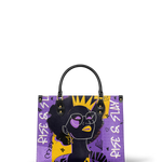 "Aina" Grape Soda Leather Handbag