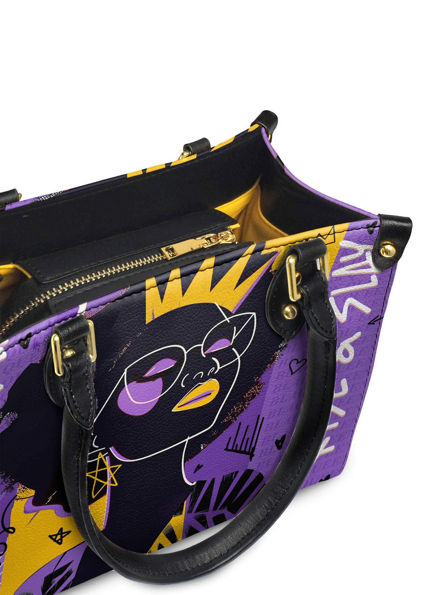 "Aina" Grape Soda Small Leather Handbag