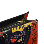 "Aina" Flame Red Leather Handbag
