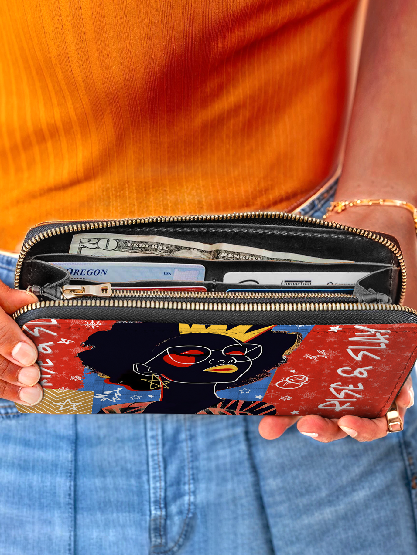 "Aina" Frosted Cherry Wallet