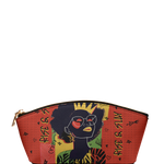 "Aina" Flame Red Eclipse Makeup Bag