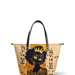 "Aina" Honeycomb Leather Tote Bag