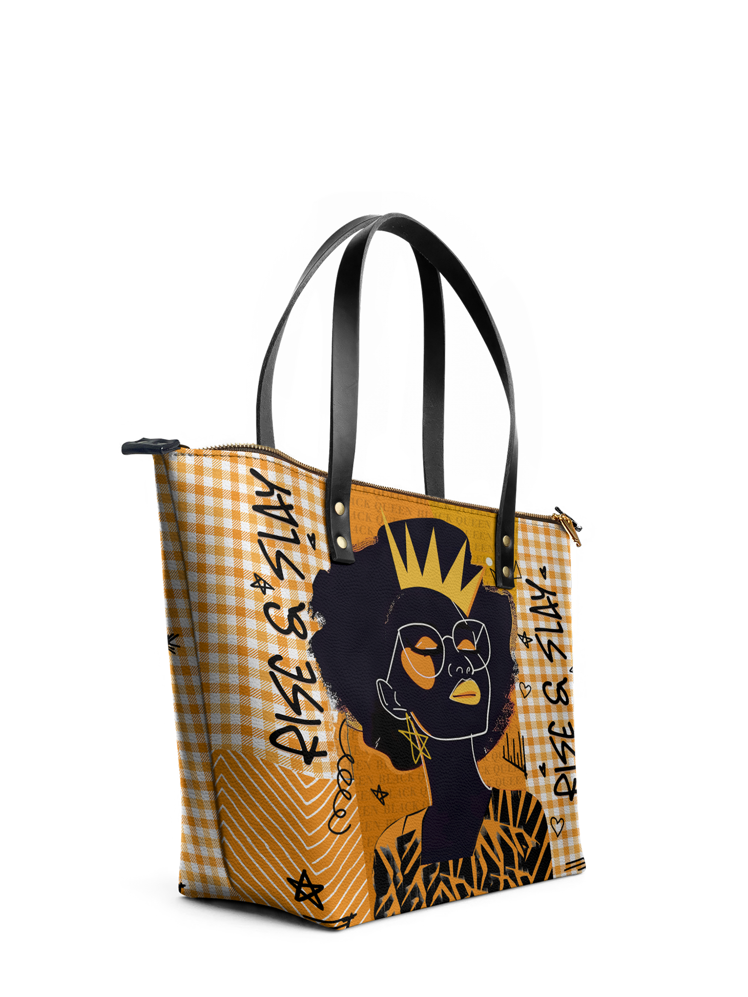"Aina" Honeycomb Leather Tote Bag