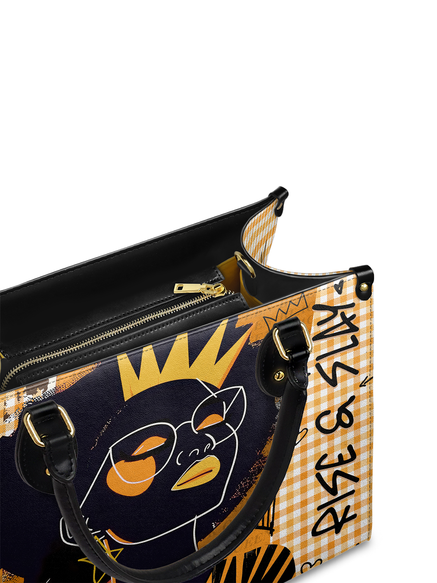 "Aina" Honeycomb Leather Handbag