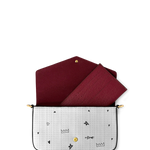"Aina" Coconut White Envelope Chain Crossbody Bag