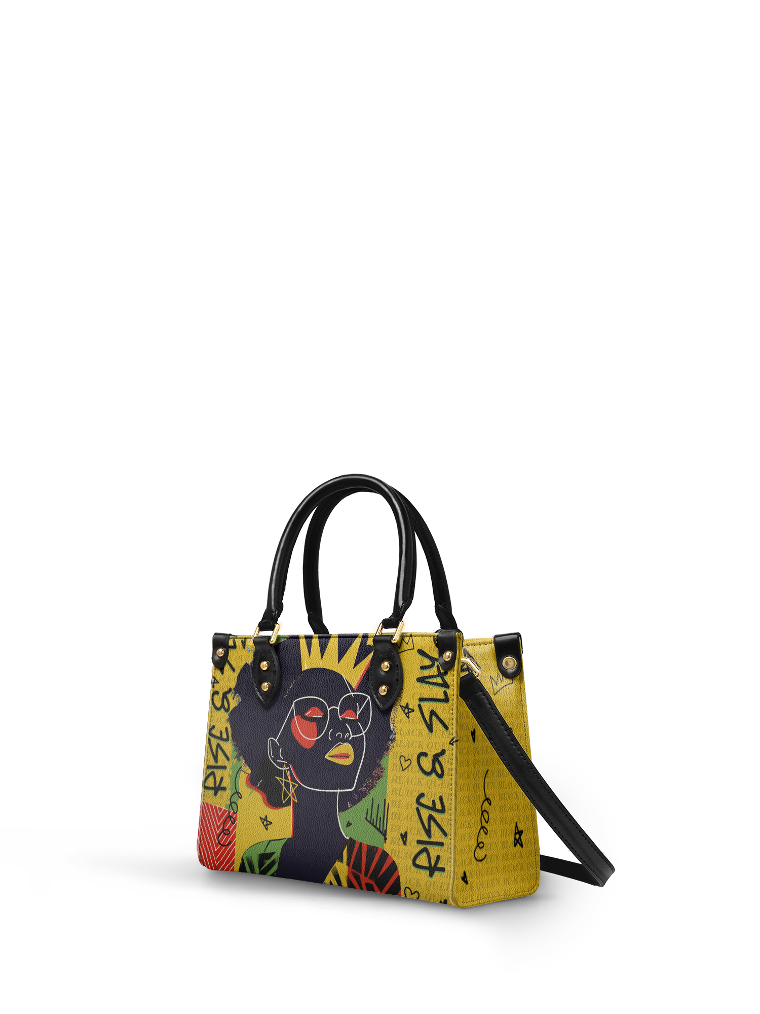 "Aina" Lemon Zest Small Leather Handbag