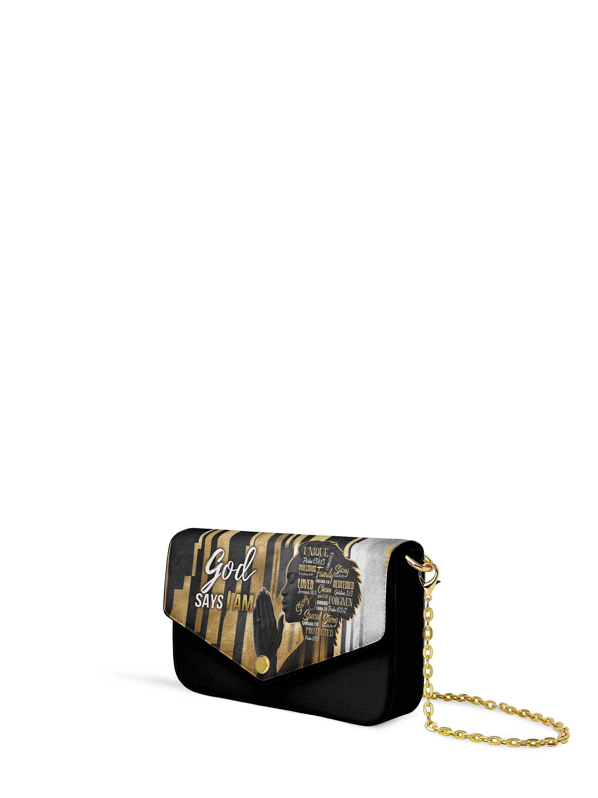 "Amara" Envelope Chain Crossbody Bag