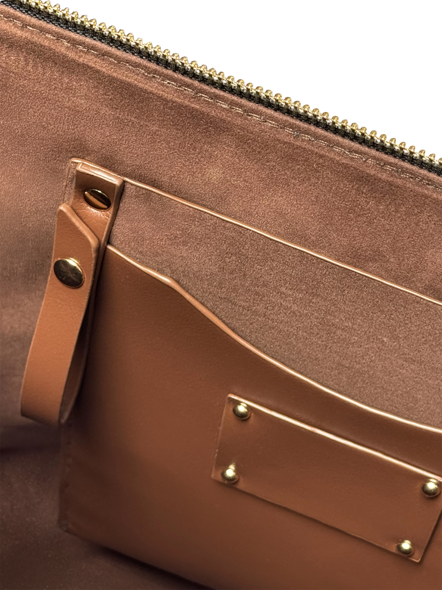 "Aina" Orange Sorbet Leather Tote Bag