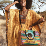 "AfroEssence" Leather Handbag