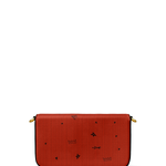 "Aina" Flame Red Envelope Chain Crossbody Bag