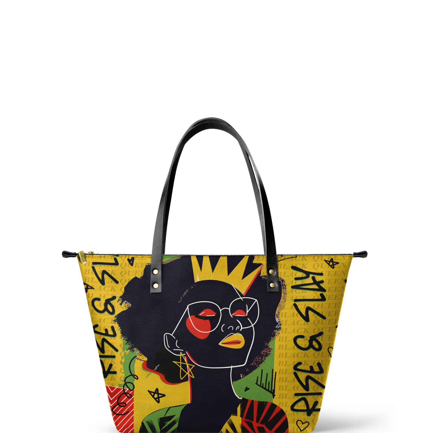 "Aina" Lemon Zest Leather Tote Bag