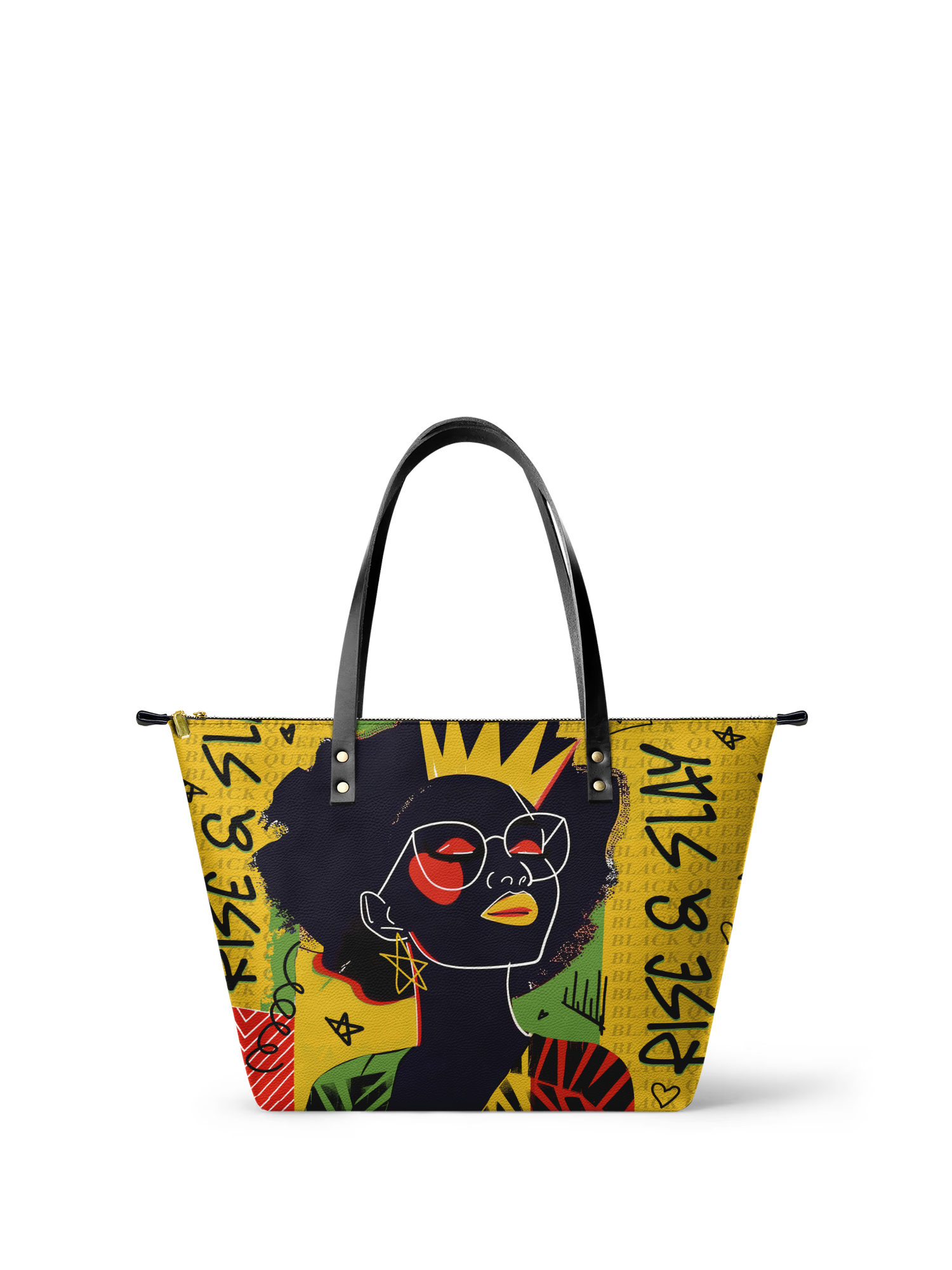 "Aina" Lemon Zest Leather Tote Bag