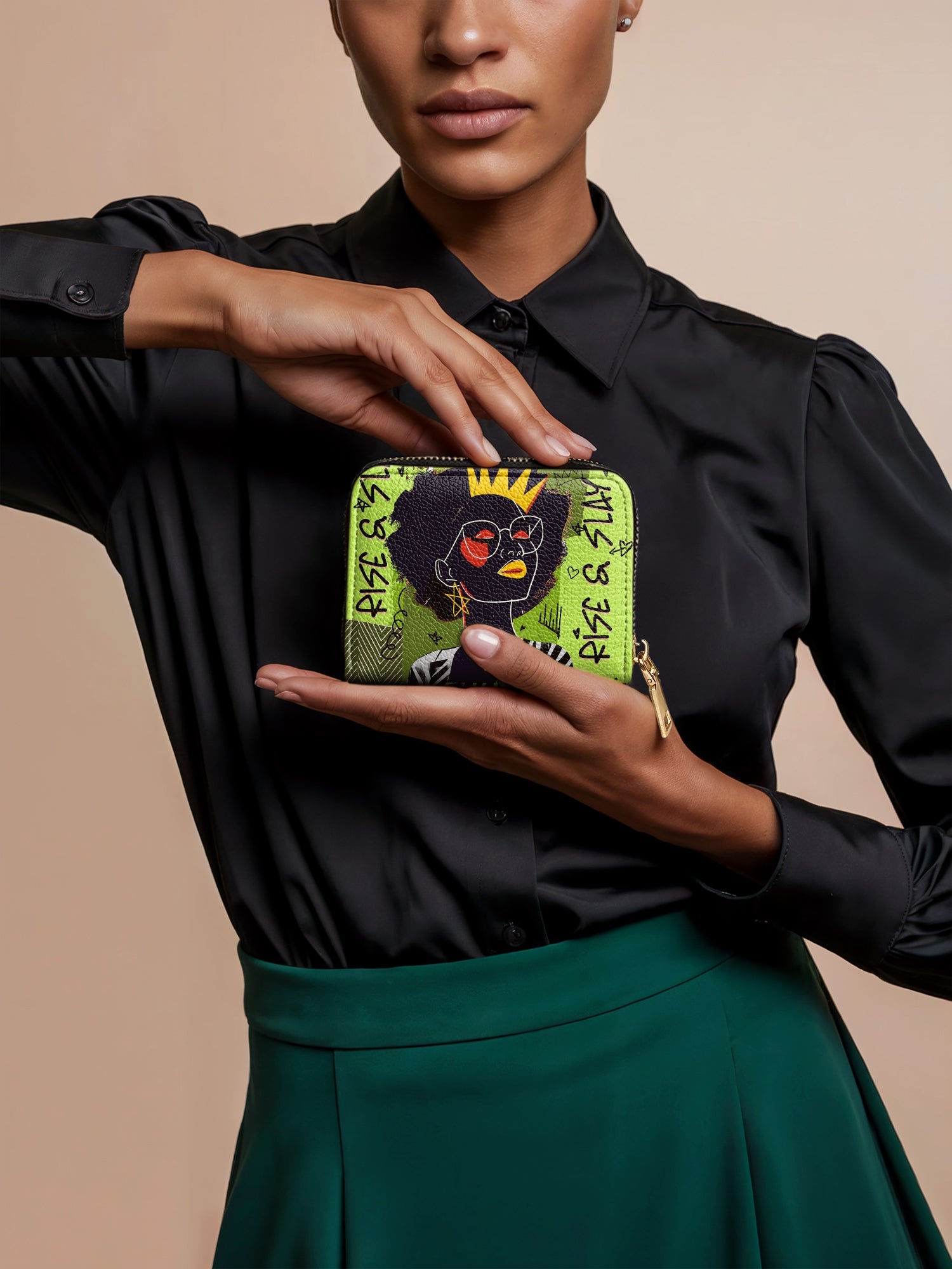 "Aina" Lime Pop Mini Wallet