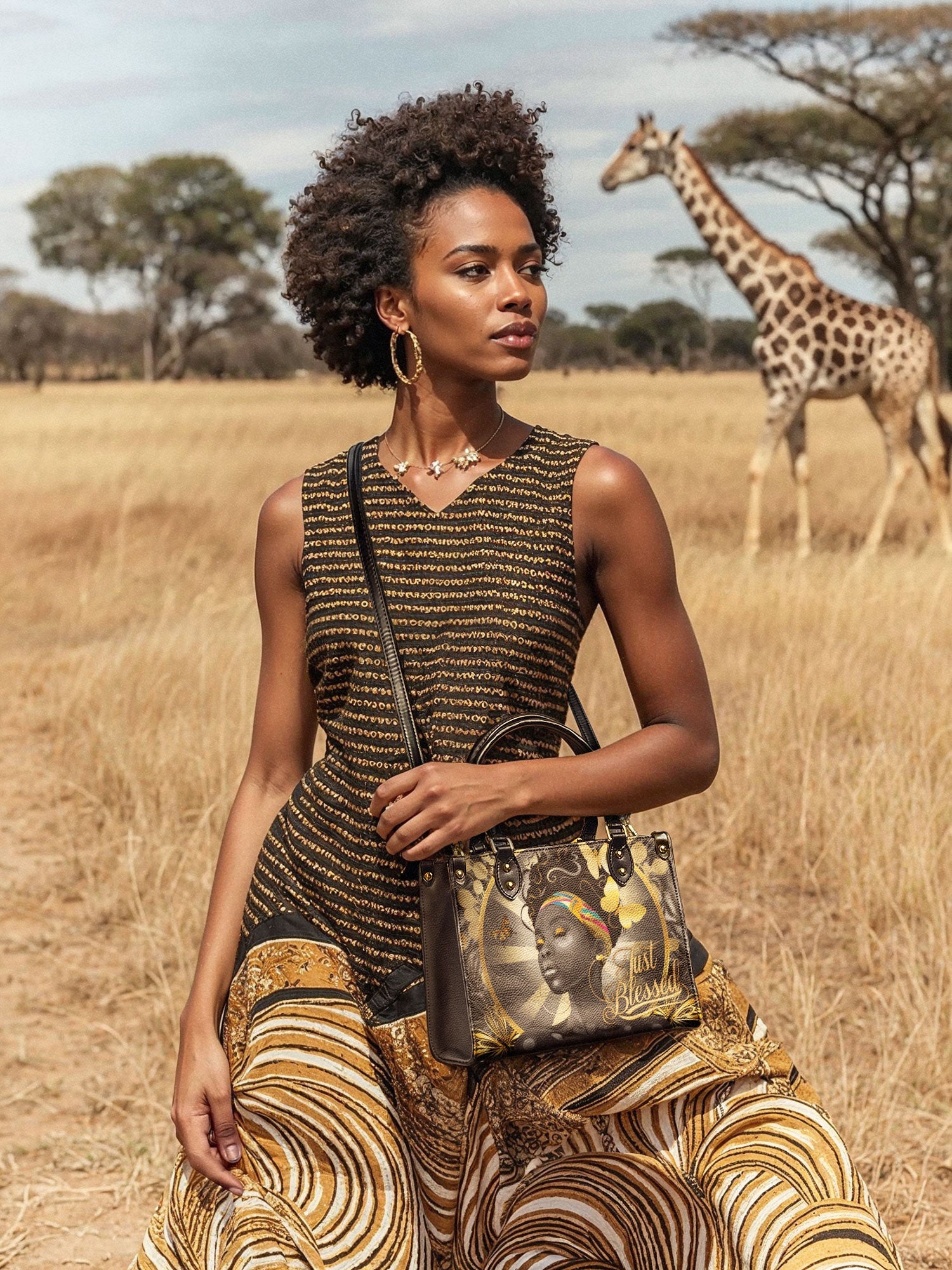 "Barakaya" Small Leather Handbag