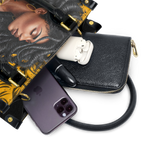 "Blacknificent" Small Leather Handbag