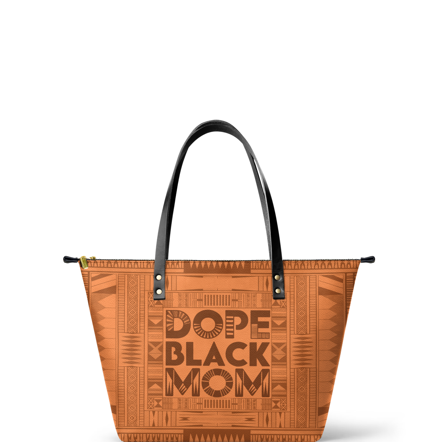 "Dope Black Mom" Leather Tote Bag
