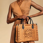 "Dope Black Mom" Leather Handbag