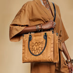 "Dope Black Mom" Leather Handbag