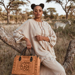 "Dope Black Mom" Leather Handbag