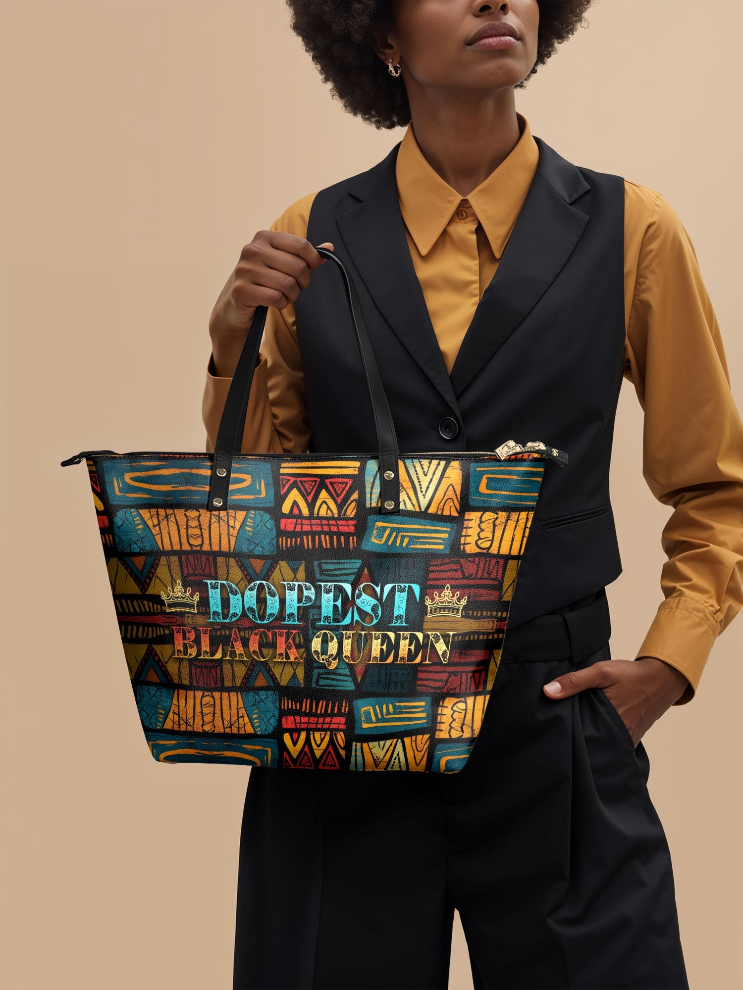 "Dopeya" Leather Tote Bag