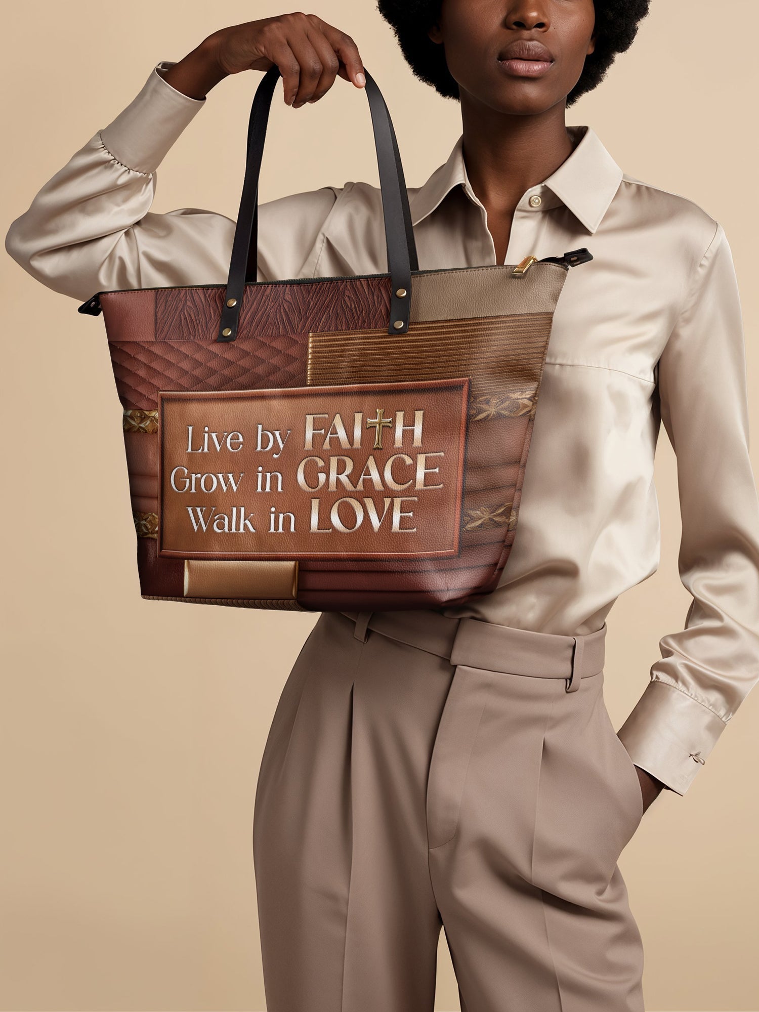 "Eliora" Leather Tote Bag