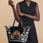 "Fahari" Monochrome Leather Tote Bag