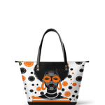 "Fahari" Marshmallow Citrus Leather Tote Bag