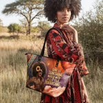 "Huriya" Leather Tote Bag