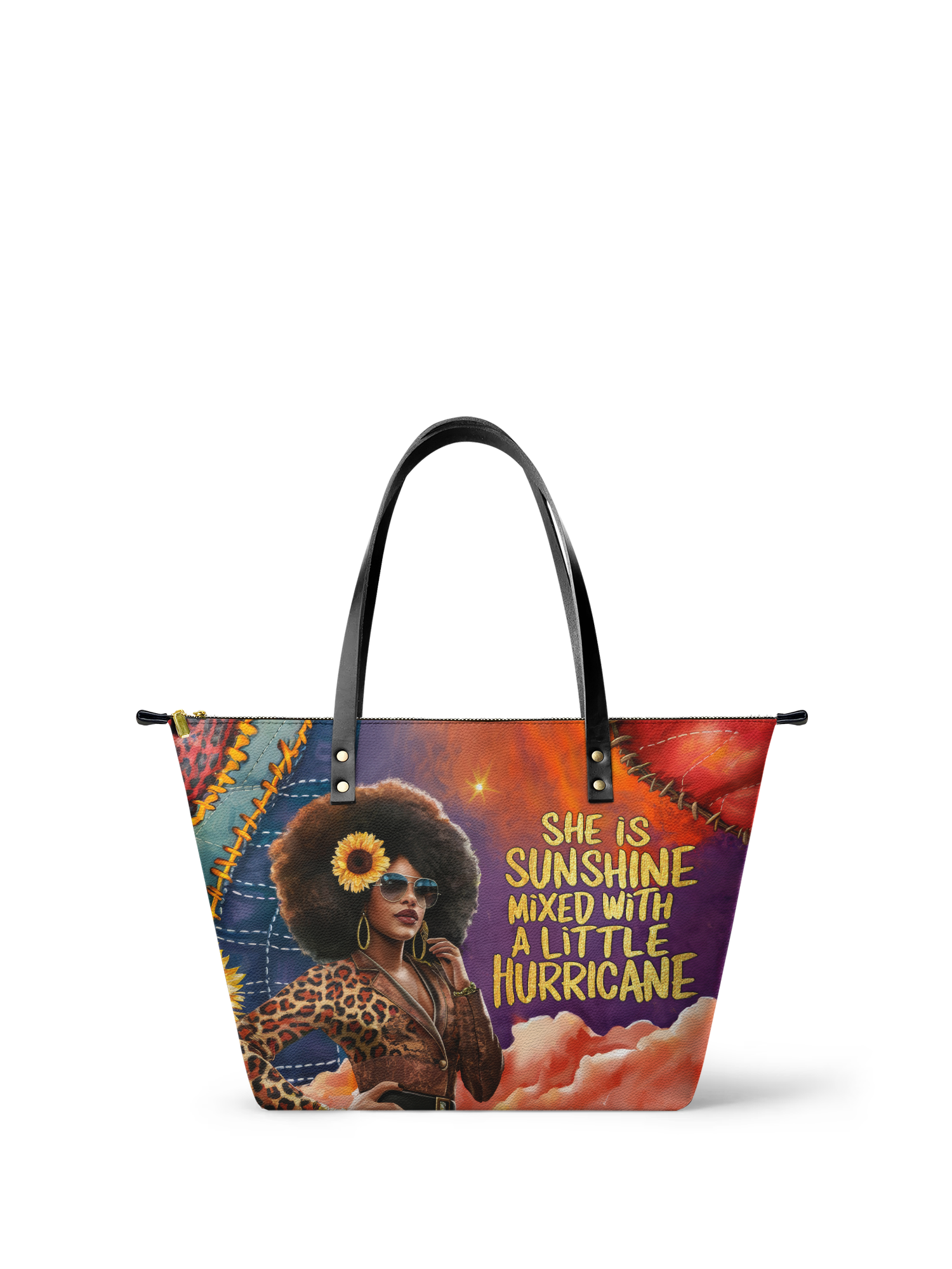 "Huriya" Leather Tote Bag