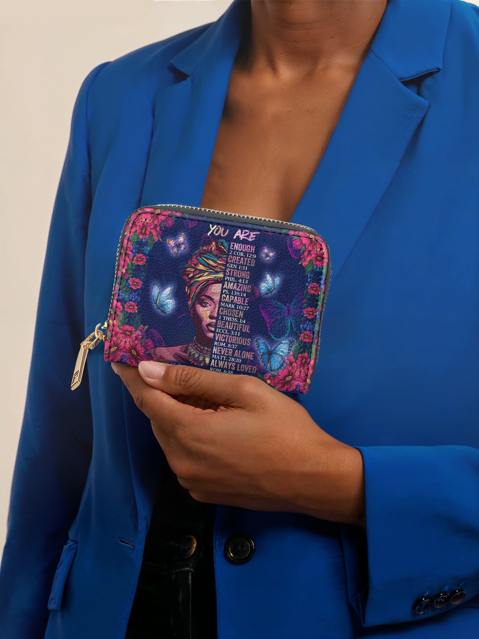 "Imani" Blue Orchid Mini Wallet