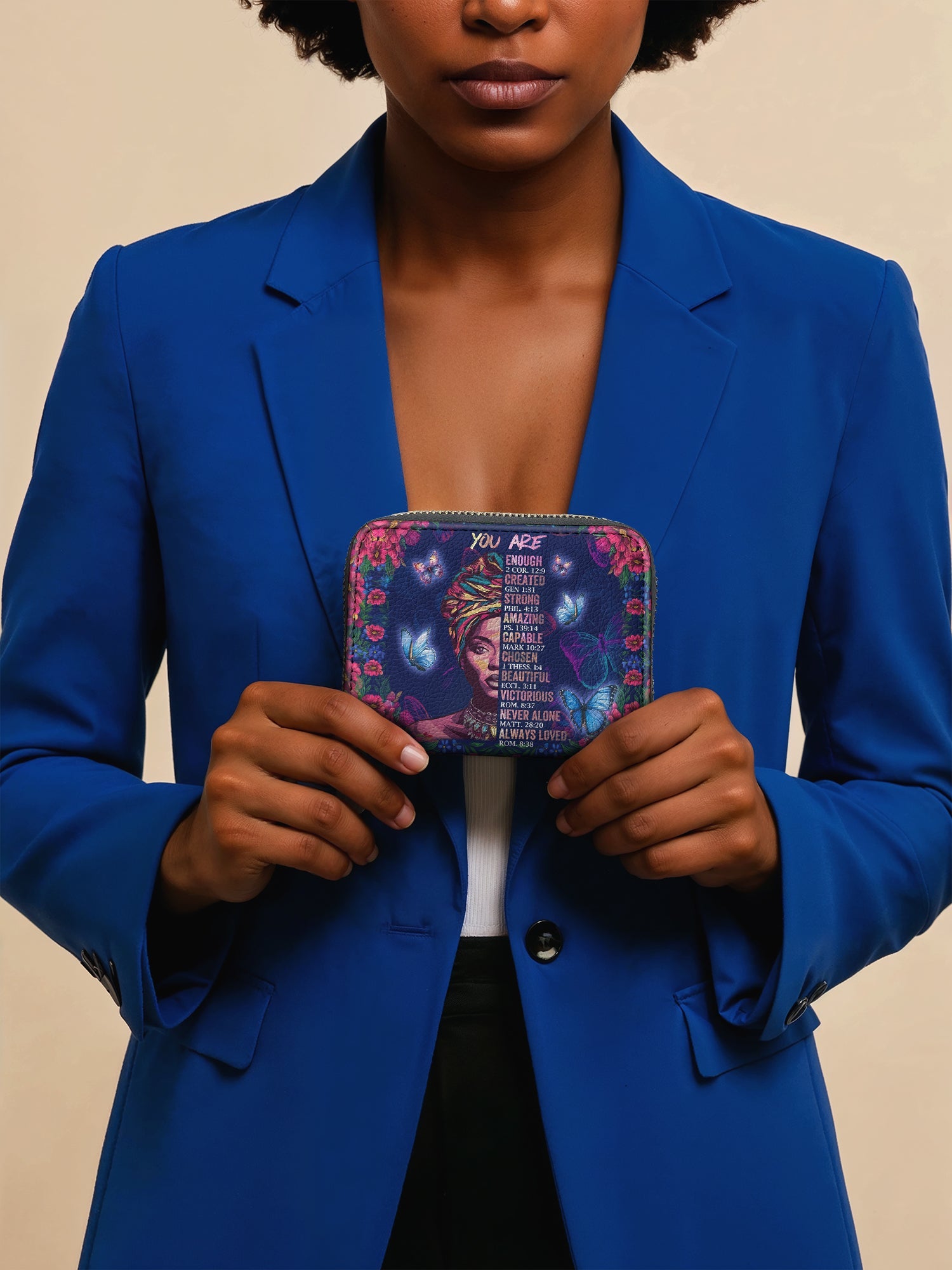 "Imani" Blue Orchid Mini Wallet