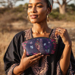 "Imani" Blue Orchid Eclipse Makeup Bag