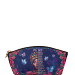 "Imani" Blue Orchid Eclipse Makeup Bag