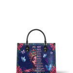 "Imani" Blue Orchid Leather Handbag